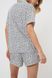 Піжама жіноча сорочка з шортами Aruelle Beatrich pajama short  біла в тигровий принт Beatrich pajama short фото 3