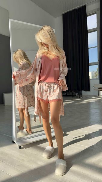 Жіночий халат та піжама майка з шортами Astrid Astrid pajama short фото
