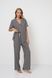 Пижама женская рубашка с брюками Aruelle Isolda pajama long  геометрический принт Isolda pajama long фото 3