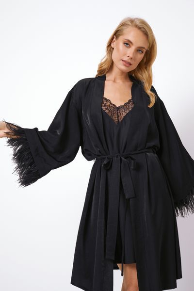 Женский халат и рубашка с кружевом Brigitte gown+nightdress Brigitte gown+nighdress фото