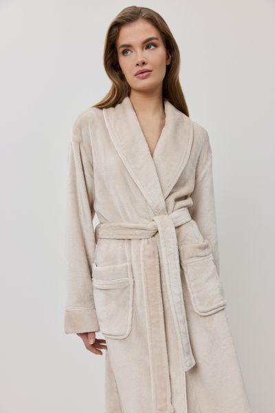 Жіночий халат Eva bathrobe cr&egrave;me Eva bathrobe cr&egrave;me фото
