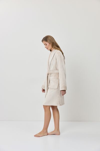 Жіночий халат Eva bathrobe cr&egrave;me Eva bathrobe cr&egrave;me фото