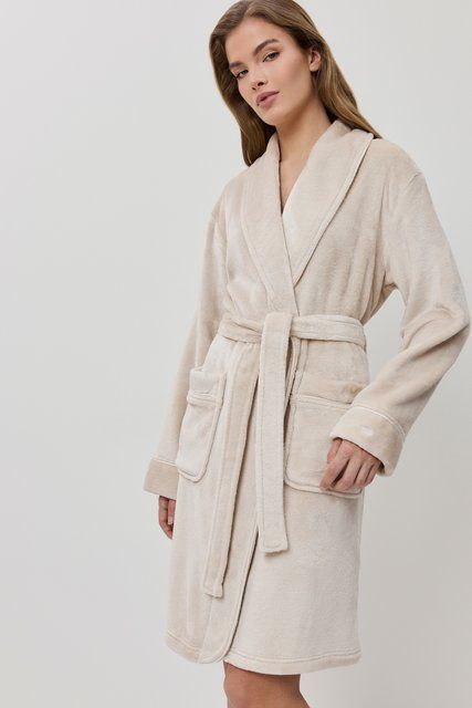 Жіночий халат Eva bathrobe cr&egrave;me Eva bathrobe cr&egrave;me фото