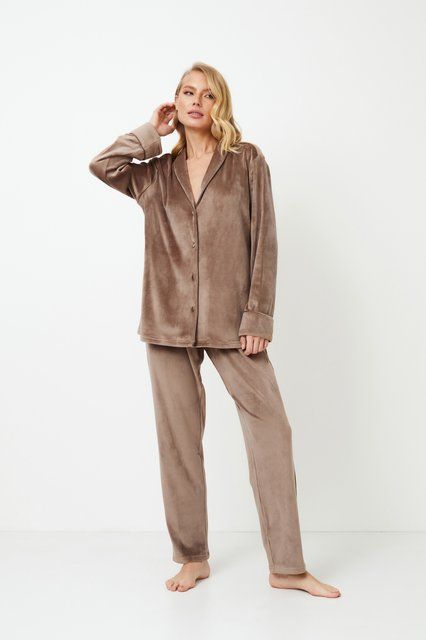 Жіночий утеплений комплект зі штанами Choco long Choco pajama long фото