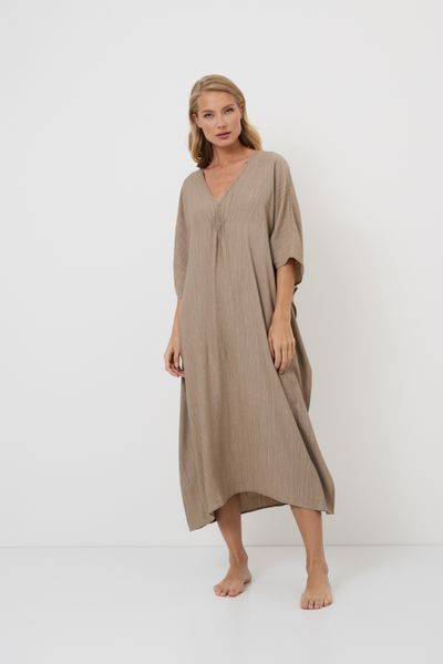 Женское летнее платье Cade Aruelle бежевое Cade dress  фото