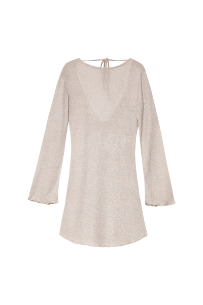Пляжное женское платье туника Aruelle Giada dress серебро с люрексом Giada dress фото